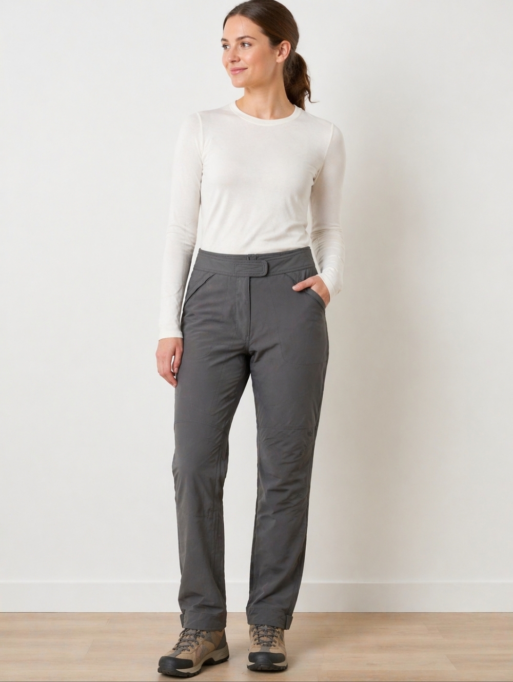 The North Face Hiking Pants Gray Size 12 Women’s Outdoor Trail Pants